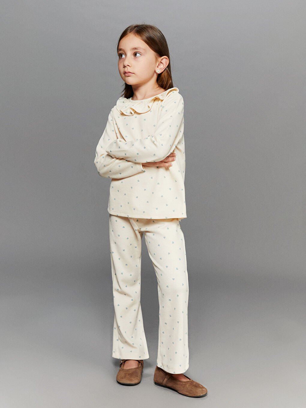 l_20252-w5ig42z1-lqa-92-13_5.jpg LCW Kids Beige Elastic Waist Printed Girls Leggings 2-Pack