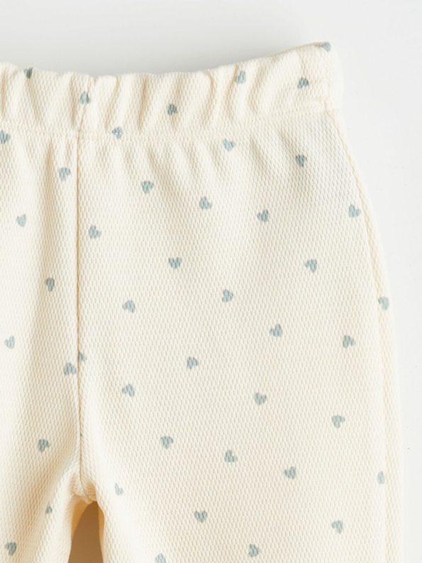LCW Kids Beige Elastic Waist Printed Girls Leggings 2-Pack