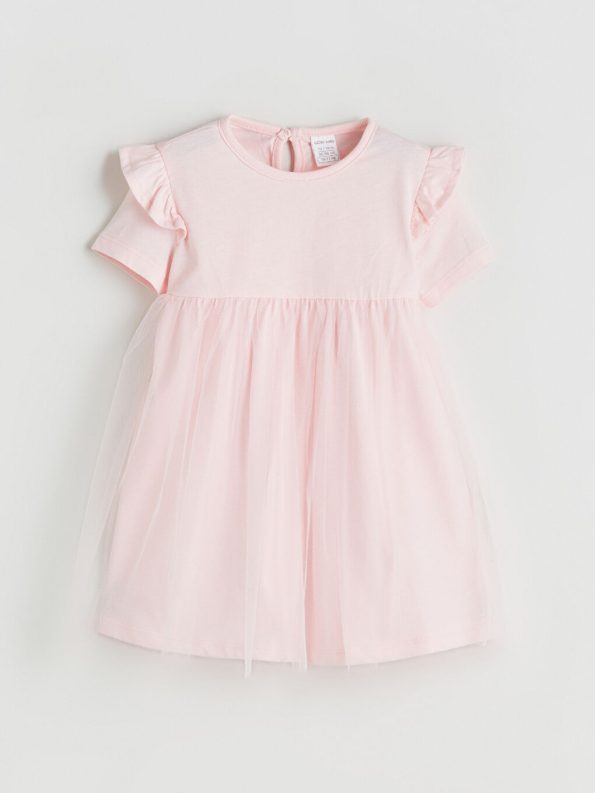 LCW Baby Pink Bicycle Collar Tutu Dress