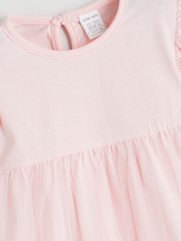 LCW Baby Pink Bicycle Collar Tutu Dress
