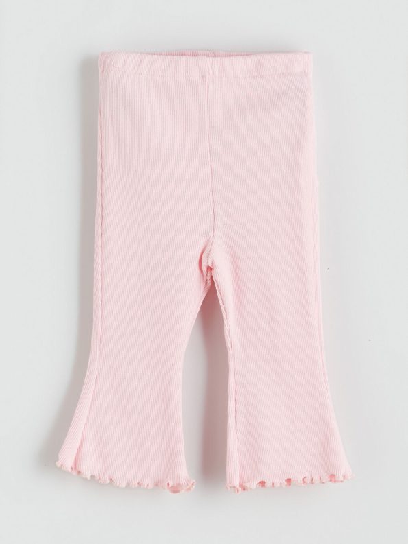 LCW Baby Pink Elastic Waist Girls Leggings 2-Pack