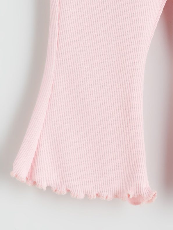 LCW Baby Pink Elastic Waist Girls Leggings 2-Pack