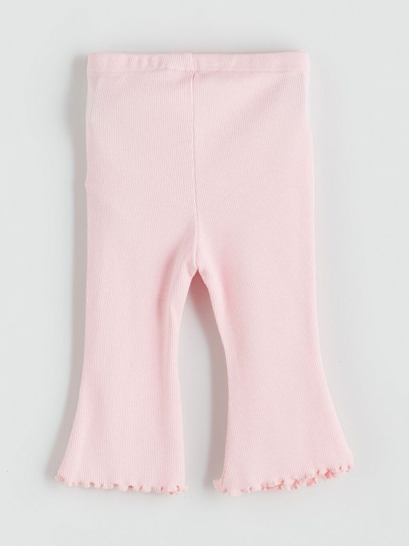 LCW Baby Pink Elastic Waist Girls Leggings 2-Pack