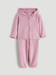 LCW Baby Lilac Hooded Girls Tracksuit Set
