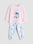 LCW Kids Pink Stitch Licensed Girls Pajama Set