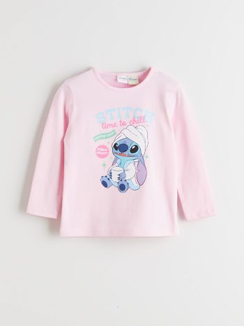LCW Kids Pink Stitch Licensed Girls Pajama Set