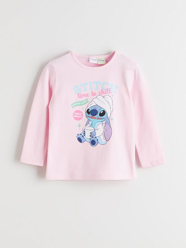 LCW Kids Pink Stitch Licensed Girls Pajama Set