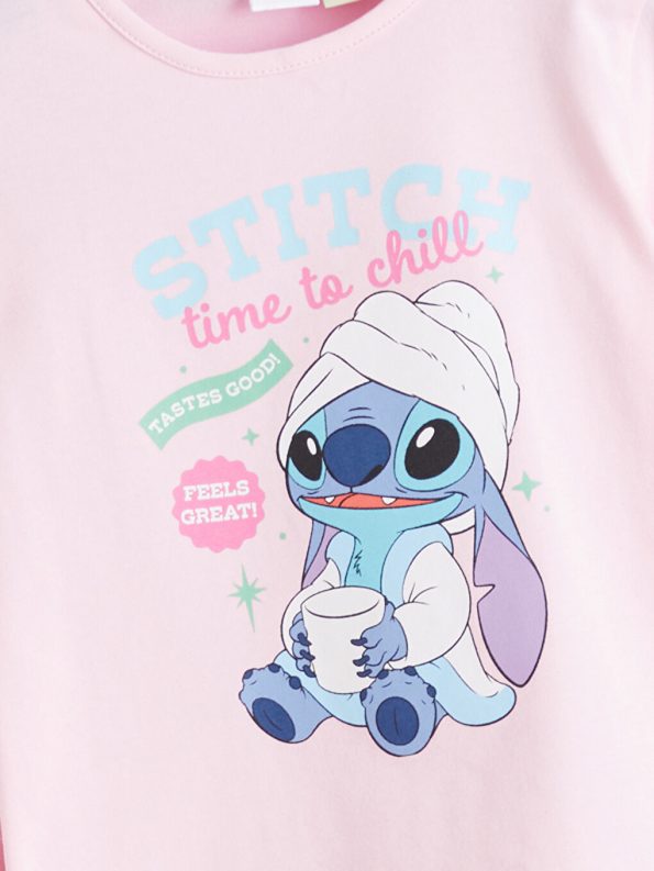 LCW Kids Pink Stitch Licensed Girls Pajama Set