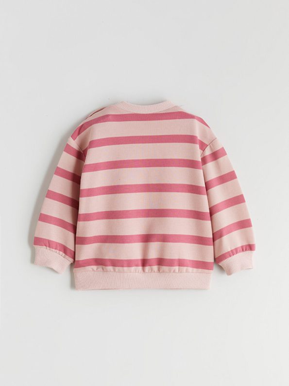 LCW Baby Pink Crew Neck Sweatshirt and Leggings Set