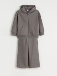 LCW Kids Gray Hooded Girls Tracksuit Set