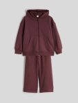 LCW Kids Plum Hooded Girls' Tracksuit Set