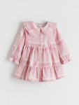 LCW Baby Burgundy Peter Pan Collar Dress