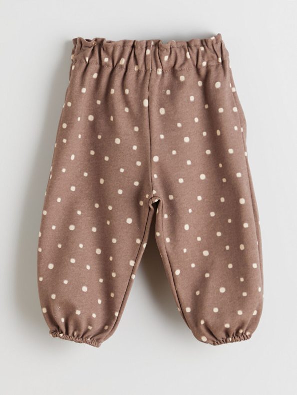 LCW Baby Ecru Peter Pan Collar Cardigan and Pants Set