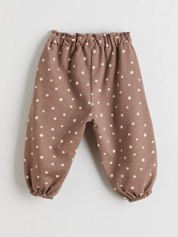 LCW Baby Ecru Peter Pan Collar Cardigan and Pants Set