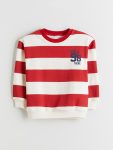 LCW Kids Red Crew Neck Boys Sweatshirt