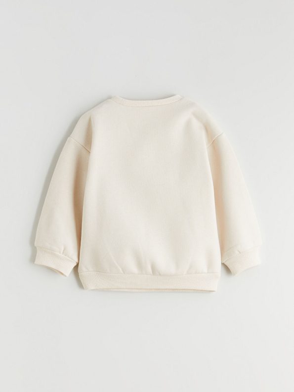 LCW Kids Beige Crew Neck Girls Sweatshirt