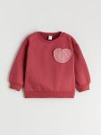 LCW Kids Pink Crew Neck Girls' Sweatshirt
