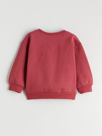 LCW Kids Pink Crew Neck Girls' Sweatshirt