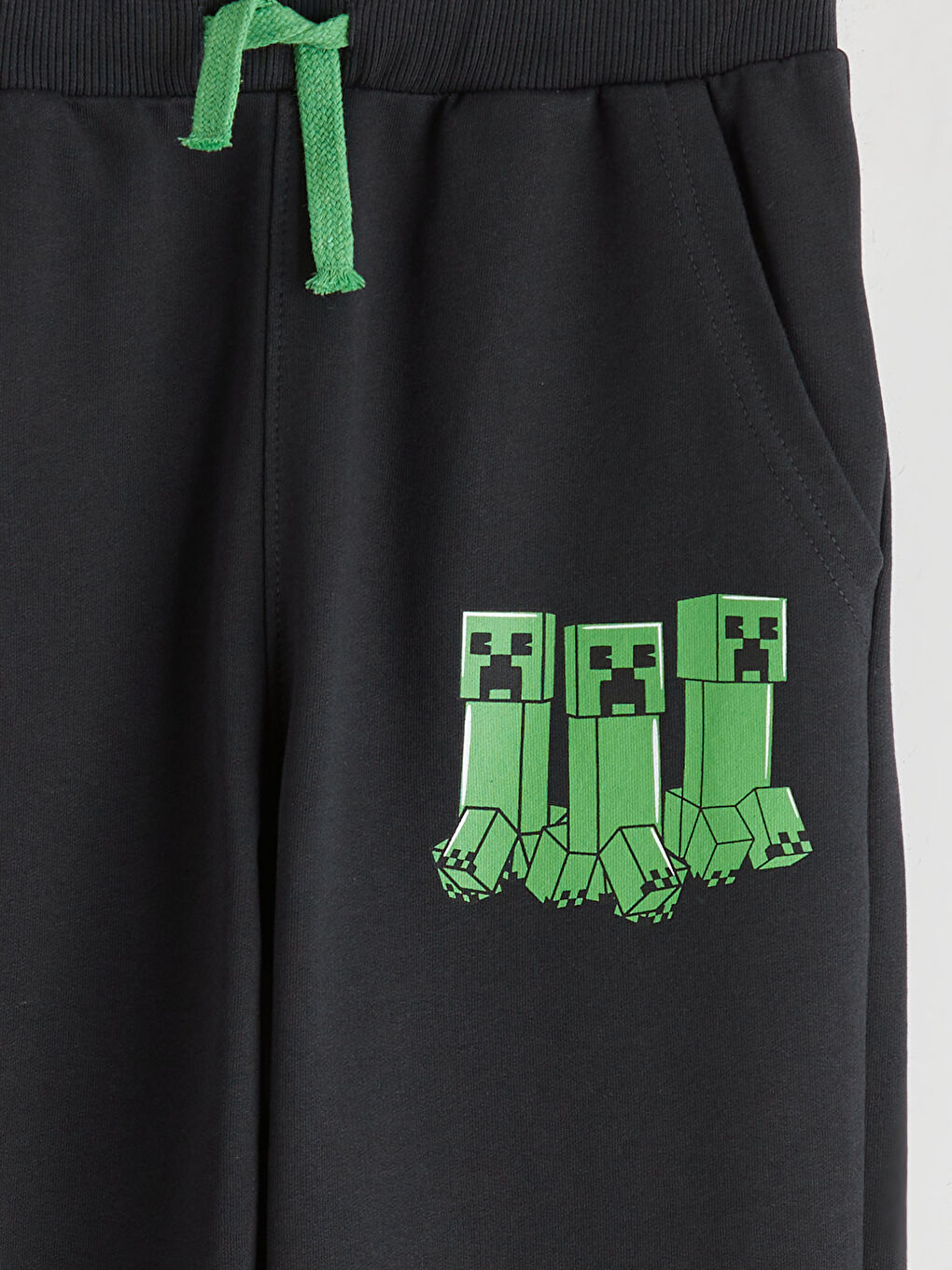 l_20252-w5mk65z4-hnx_a2.jpg LCW Kids Charcoal Elastic Waist Minecraft Print Boys Jogger Pants