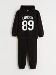 LCW Kids Black London Print Boys Tracksuit