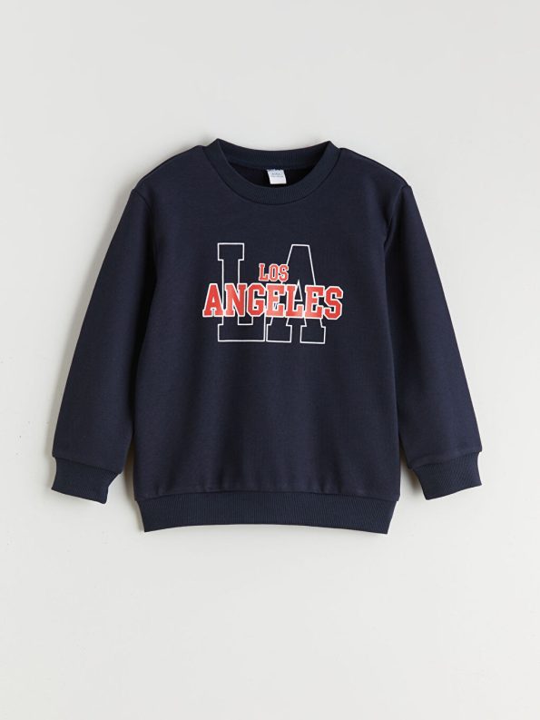 LCW Kids Navy Los Angeles Printed Boys Sweatshirt