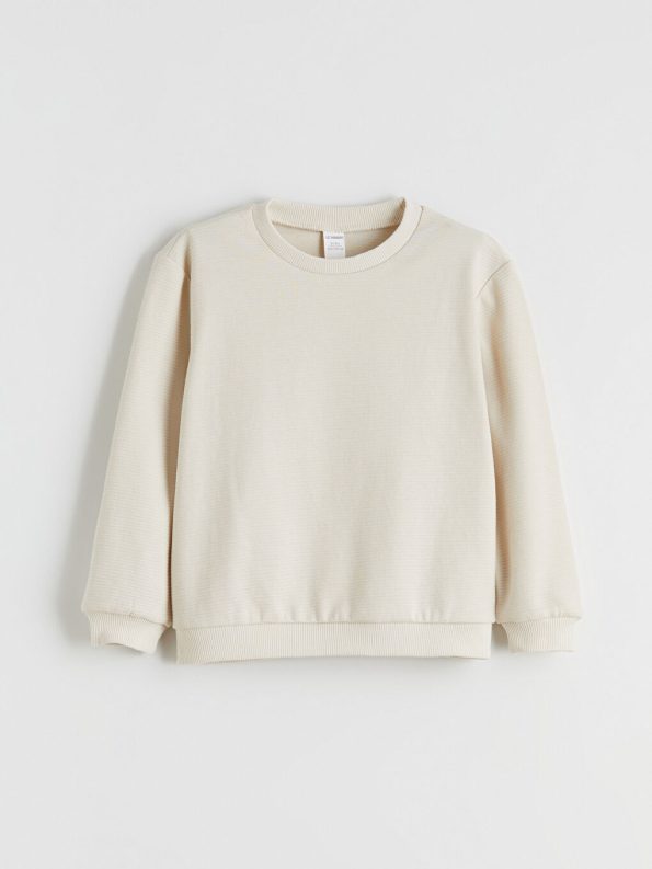 LCW Kids Grey Crew Neck Boys Sweatshirt Set