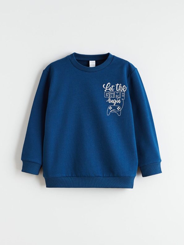 LCW Kids Beige Printed Boys Sweatshirt 2-Pack