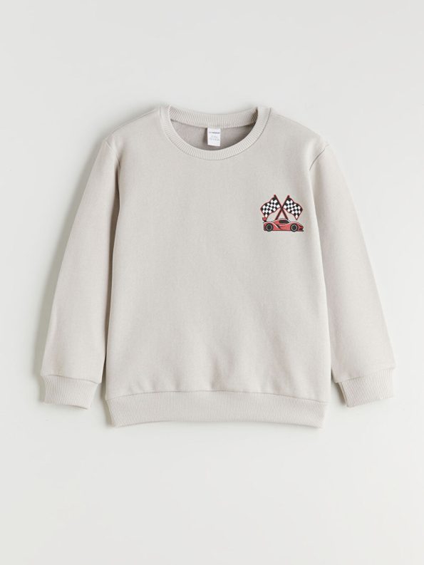 LCW Kids Black Car Print Boys' Sweatshirt Set