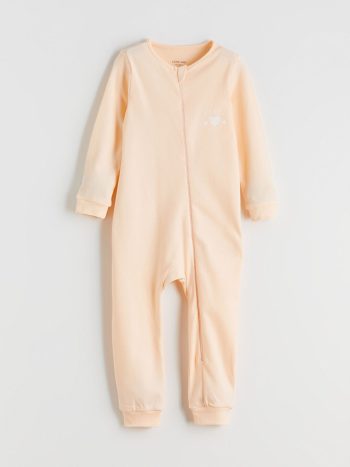 LCW Baby Pink Bicycle Neck Romper for Girls