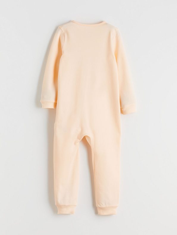 LCW Baby Pink Bicycle Neck Romper for Girls