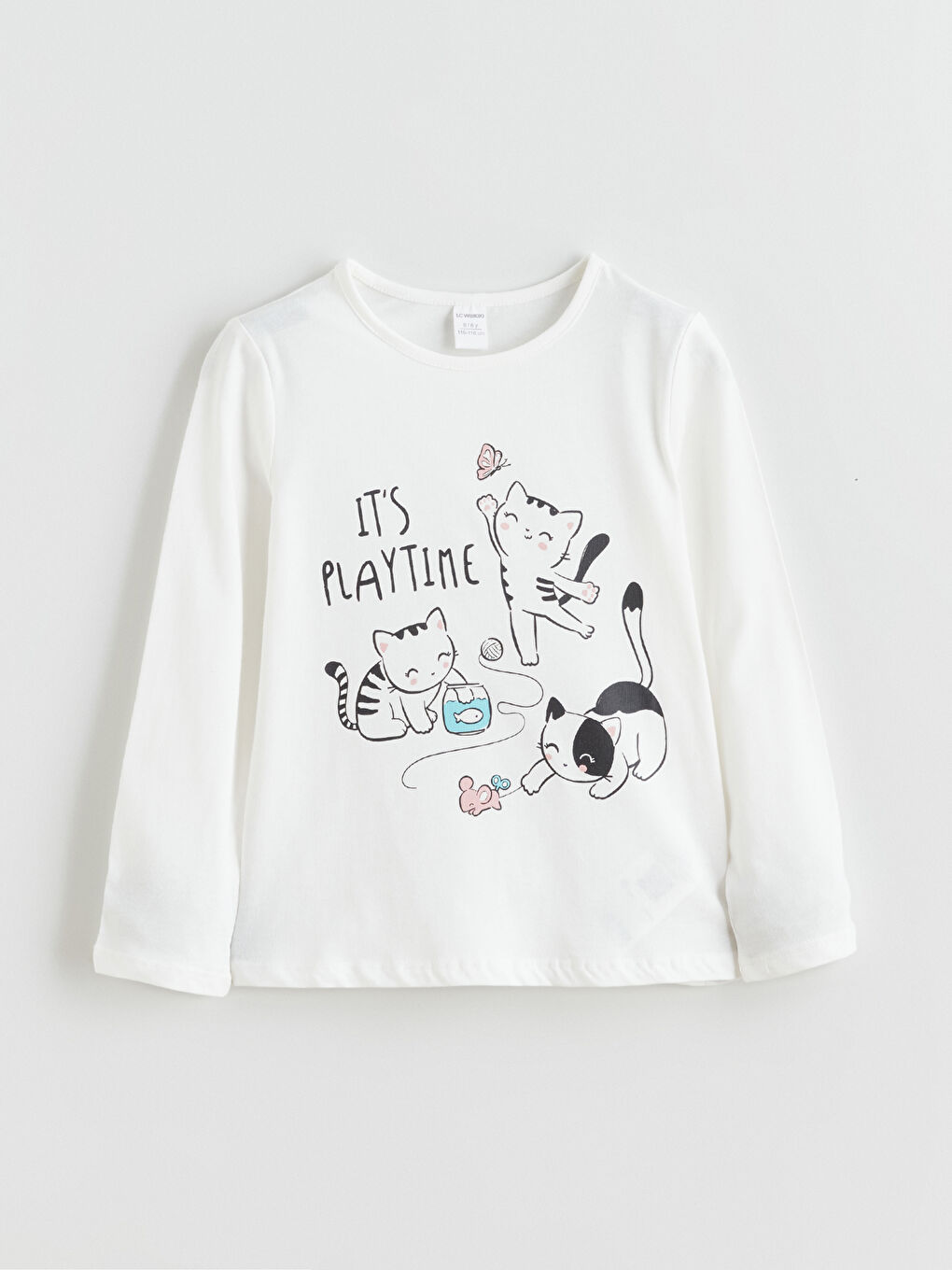 l_20252-w5mp33z1-hpn_a1.jpg LCW Kids Navy Blue Crew Neck T-Shirt for Girls - Set of 2