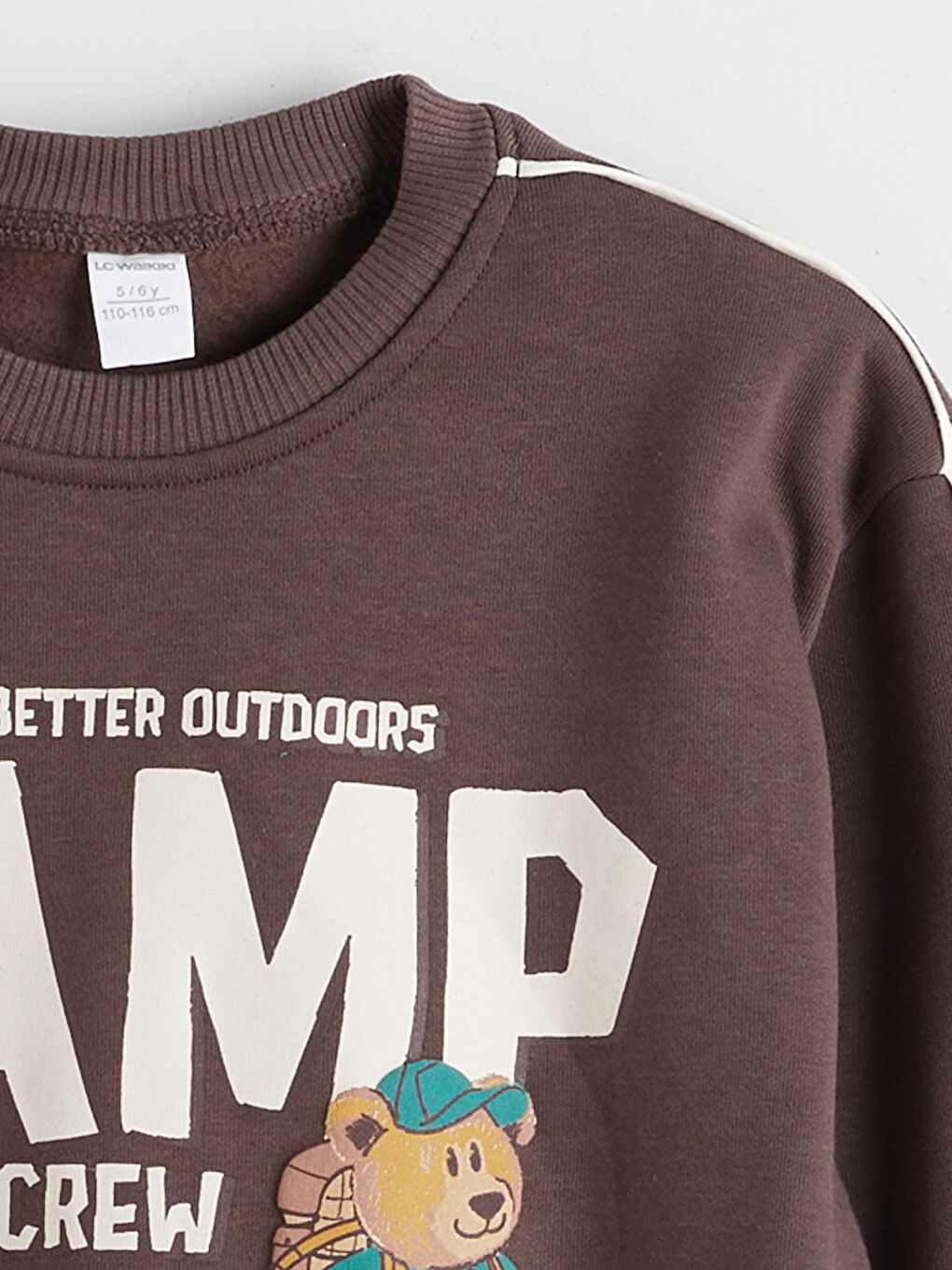 l_20252-w5mq14z1-r3c_a1.jpg LCW Kids Brown Printed Thick Sweatshirt for Boys
