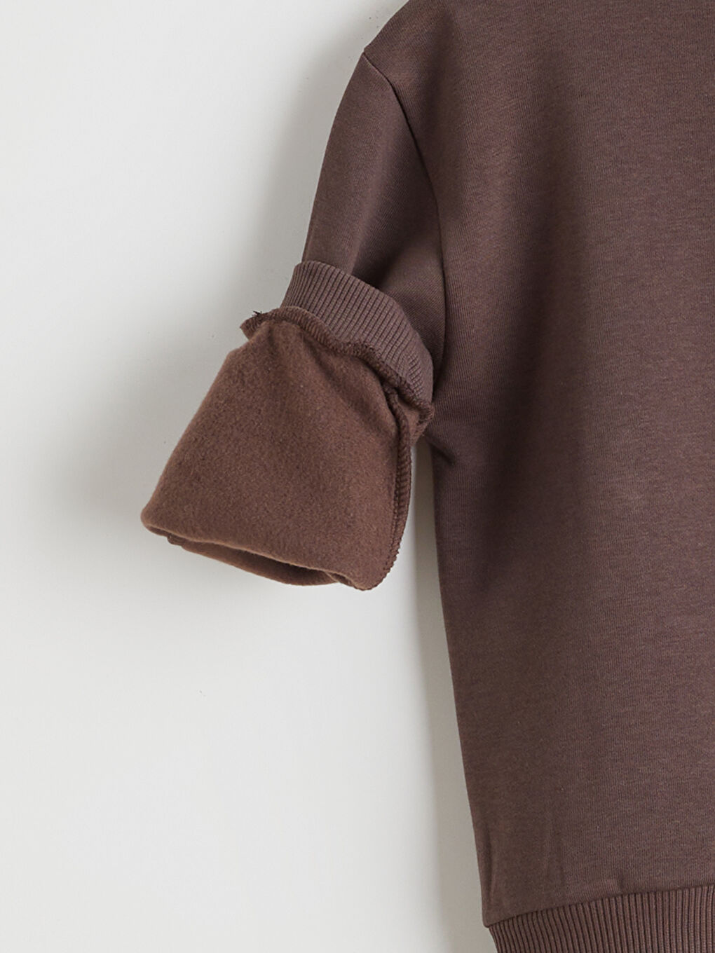 l_20252-w5mq14z1-r3c_a2.jpg LCW Kids Brown Printed Thick Sweatshirt for Boys