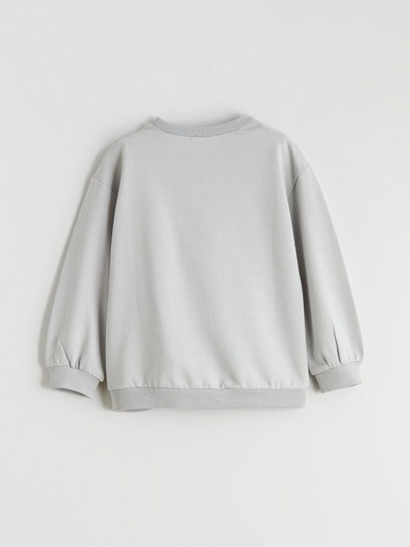 LCW Baby Gray Printed Boys Sweatshirt