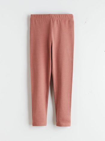 LCW Kids Brown Elastic Waist Girls Leggings