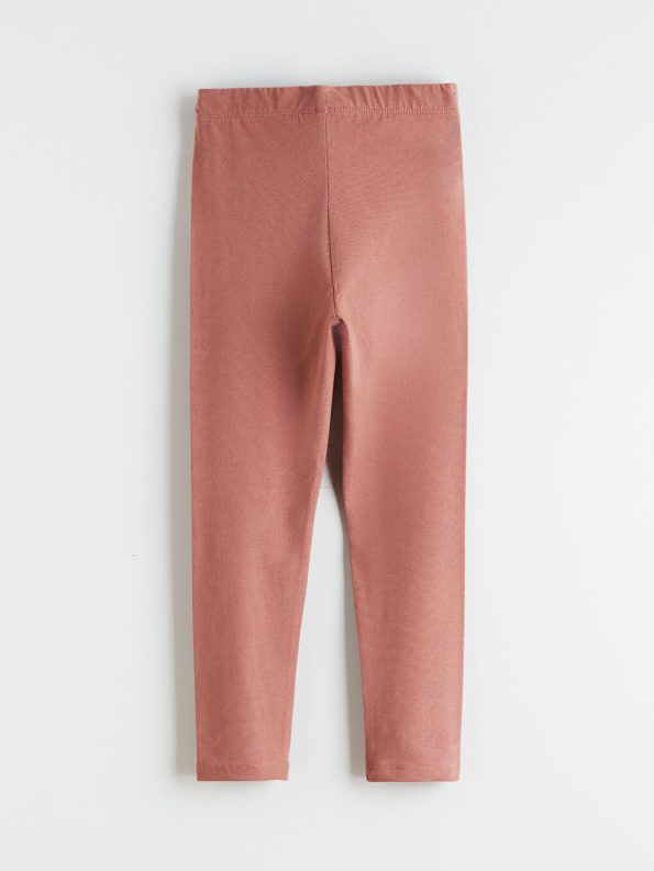 LCW Kids Brown Elastic Waist Girls Leggings