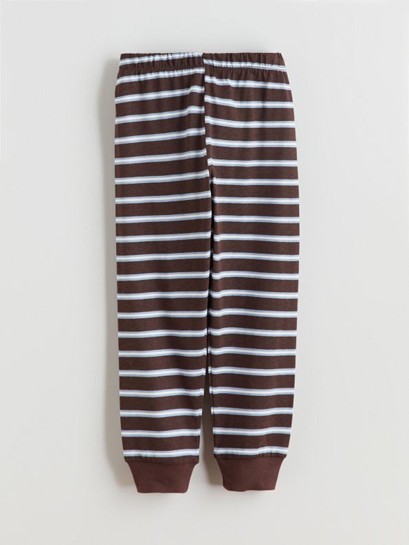 LCW Kids White Crew Neck Boys Pajama Set