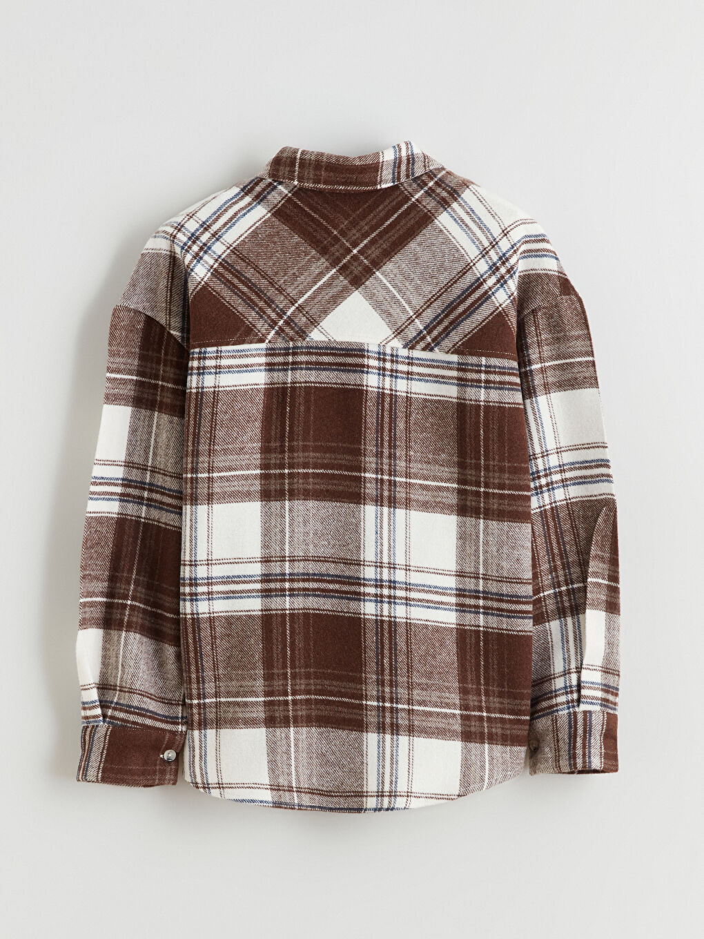 l_20252-w5n403z4-llk_a2.jpg LCW Kids Brown Checkered Shirt for Girls