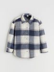 LCW Kids Blue Checkered Girls' Shirt