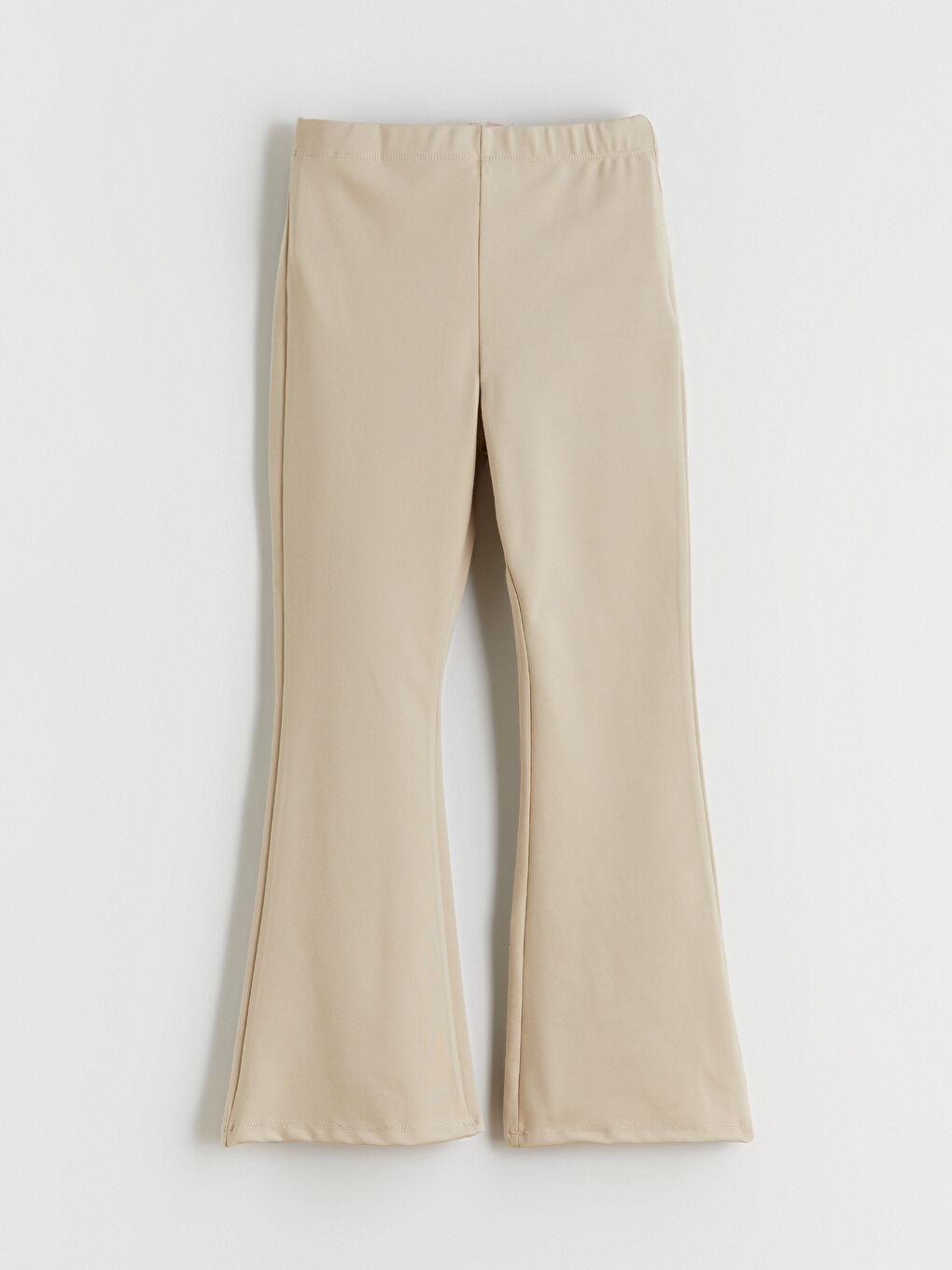 l_20252-w5n464z4-vxy_a.jpg LCW Kids Beige Elastic Waist Flared Tights for Girls