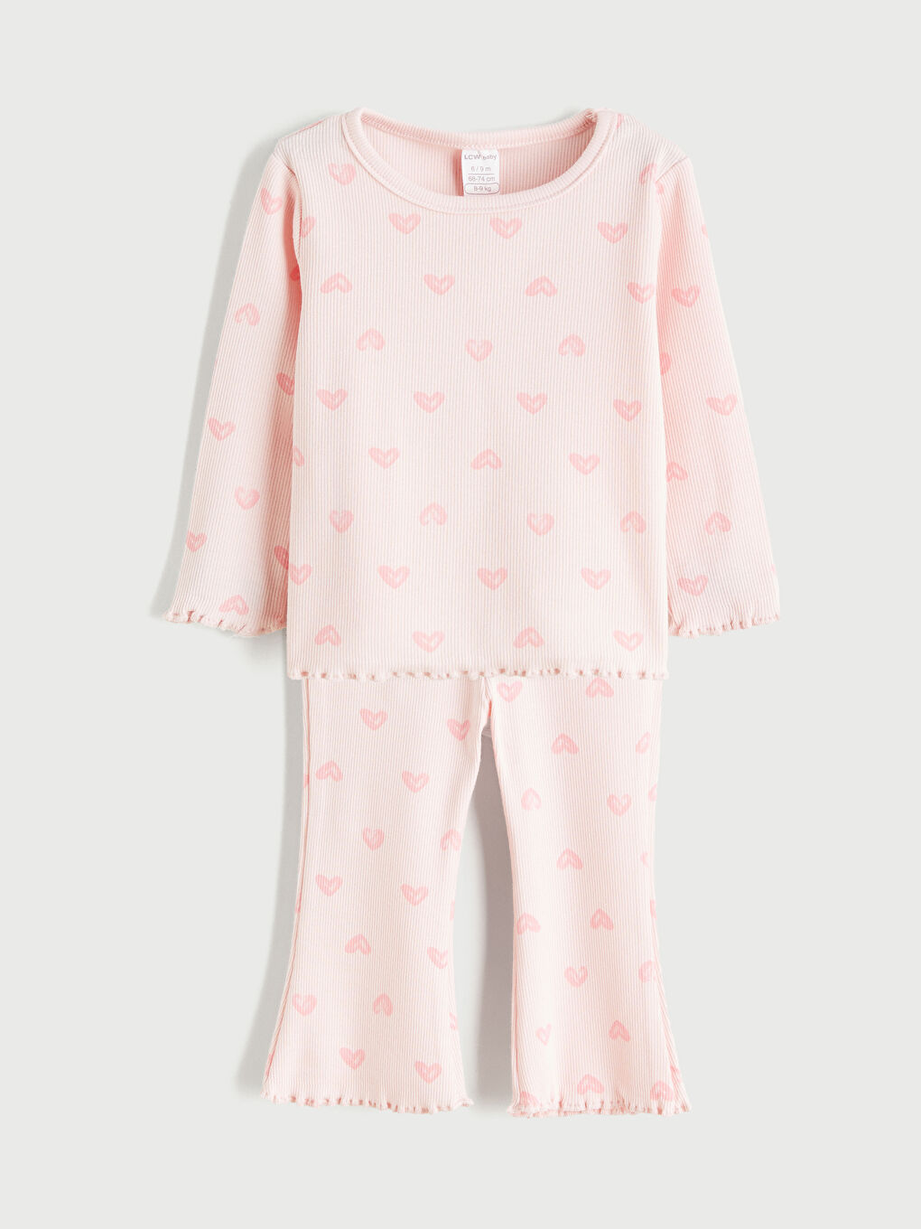 l_20252-w5n483z1-lt4_a-1.jpg LCW Baby Pink Crew Neck T-Shirt and Leggings Set