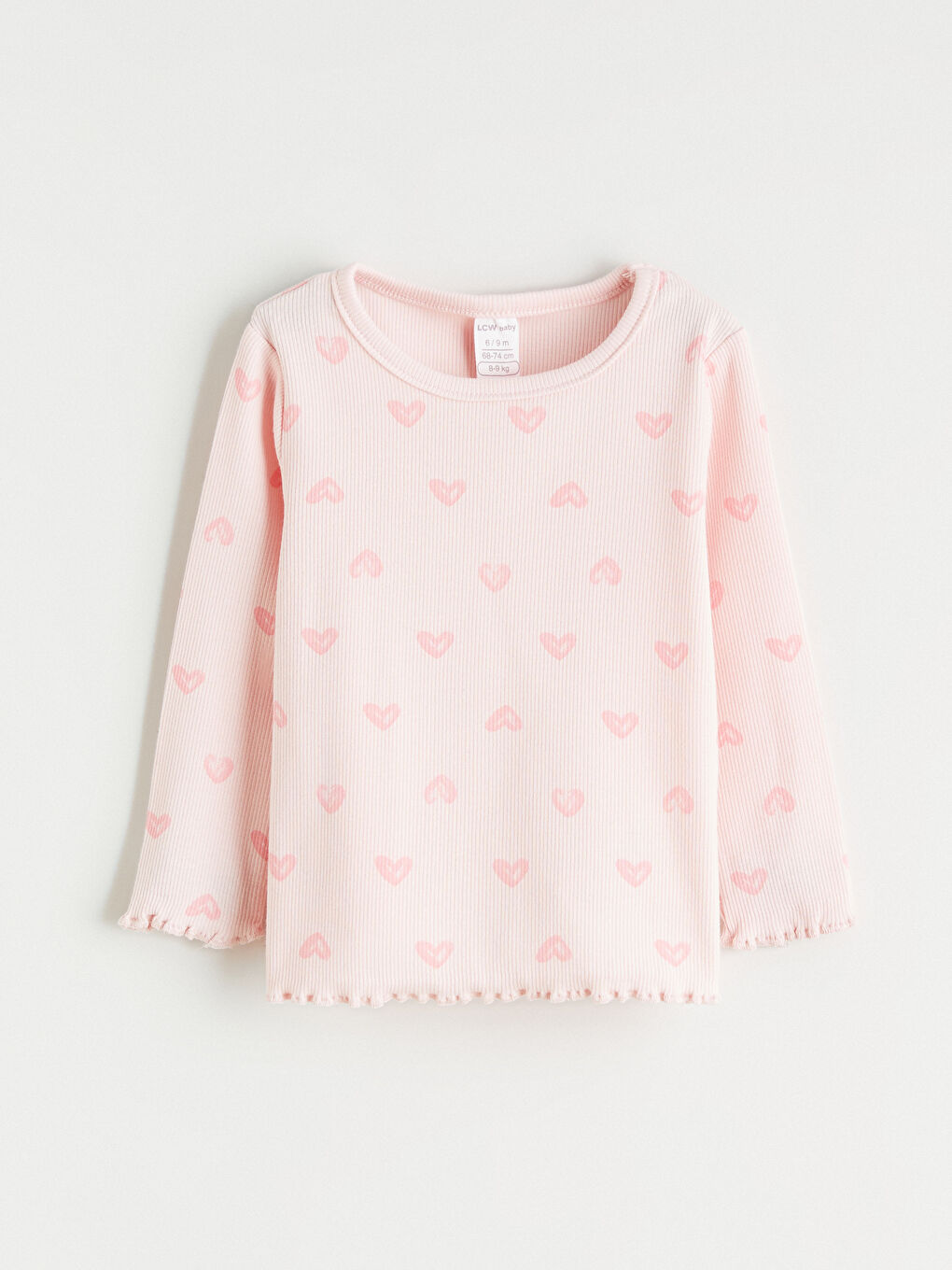 l_20252-w5n483z1-lt4_a1-1.jpg LCW Baby Pink Crew Neck T-Shirt and Leggings Set