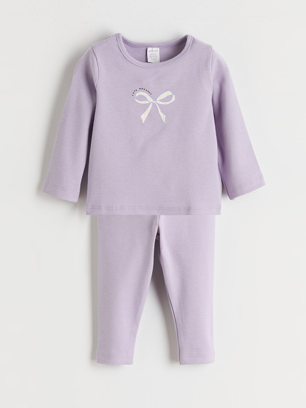 l_20252-w5n509z1-fgm_a.jpg LCW Baby Lilac Crew Neck Girls T-Shirt and Leggings