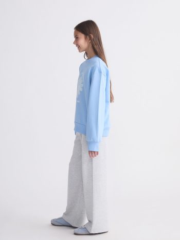 LCW Kids Gray Elastic Waist Girls Sweatpants