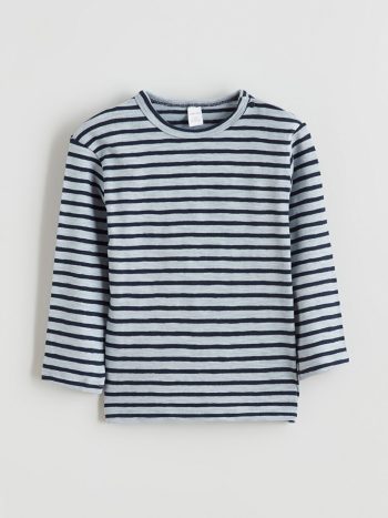 LCW Baby Blue Striped Boys Pajama Set