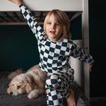 Navy No Bad Days Long Sleeve Pajama Set
