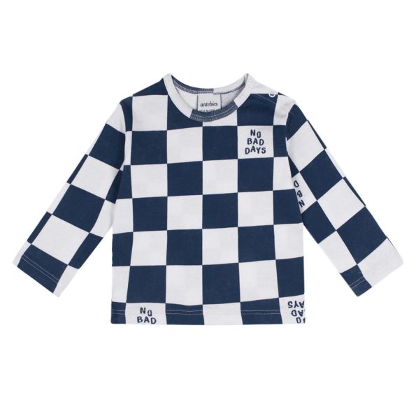 Navy Blue No Bad Days Long Sleeve T-Shirt and Pants Set