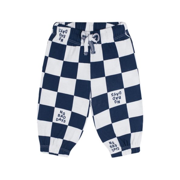 Navy Blue No Bad Days Long Sleeve T-Shirt and Pants Set