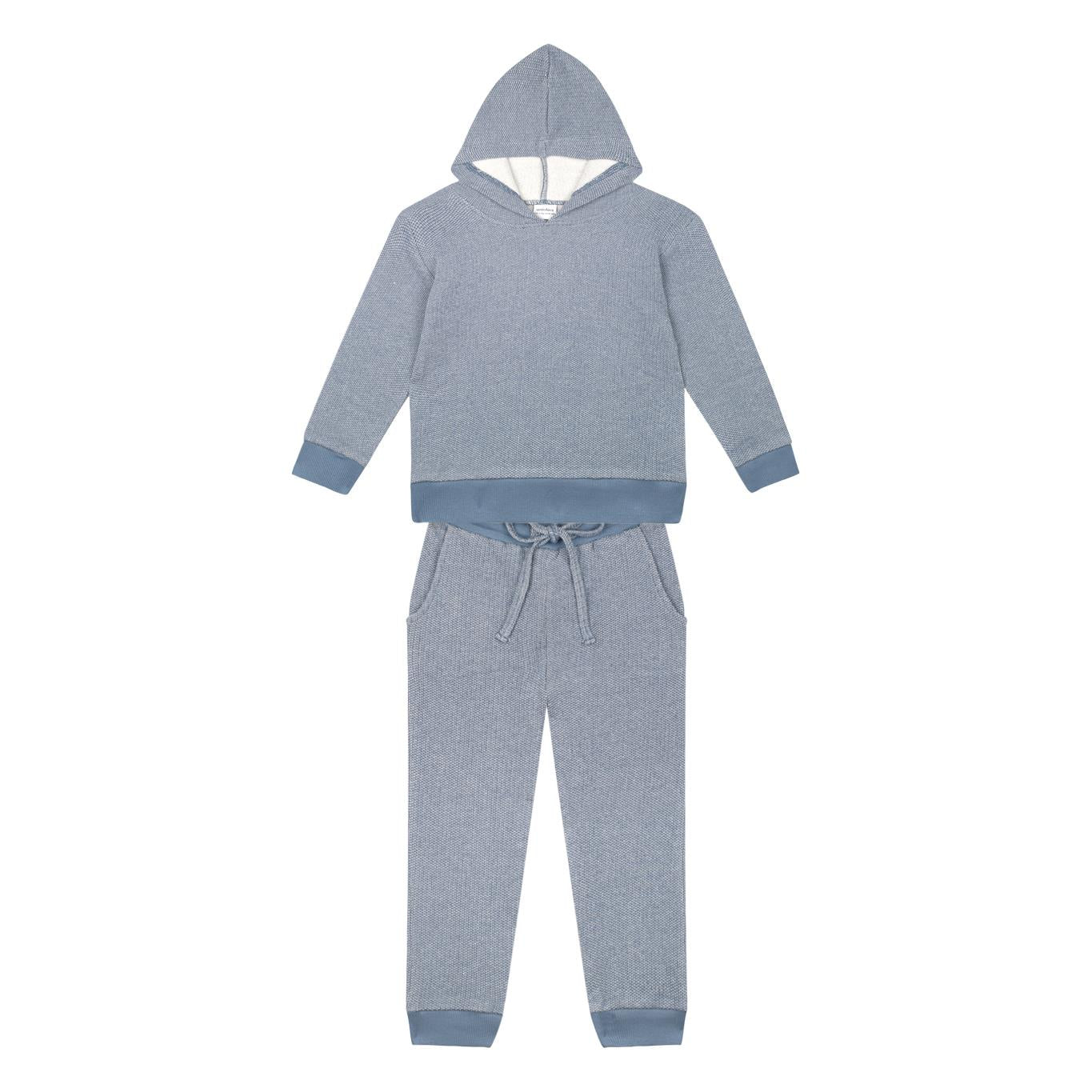 mavi-dokulu-futter-kapisonlu-esofman-takimi-7946.jpg Blue Textured Hoodie Tracksuit Set