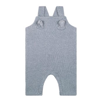 Blue Textured Futter Overalls